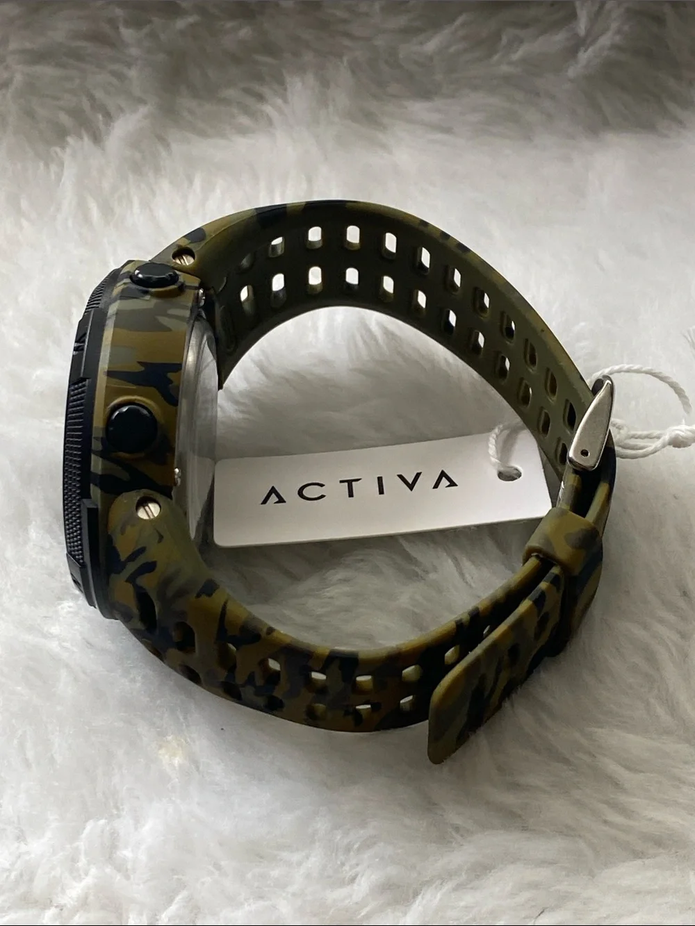 Invicta-Ativa Digital Camo Sport Watch - Black and Green